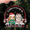 Custom Acrylic Ornament - Personalized Christmas Best Friend Birthday Gifts For Women, Besties, Sisters, BFF - Partners In Crime And Wine