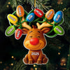 Custom Acrylic Ornament - Personalized Christmas Birthday Gifts For Mom, Dad, Kids - Our Reindeer Crew