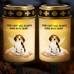 Custom Name Pet Memorial Decor - Personalized Cemetery Solar Light