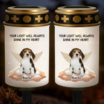 Custom Name Pet Memorial Decor - Personalized Cemetery Solar Light