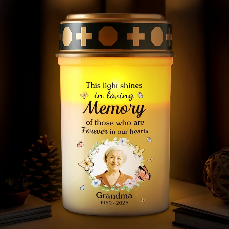 Custom Photo Solar Stake Lights - Personalized Memorial Sympathy Gifts For Loss Of Mom, Dad - Guiding Me Home With Your Love