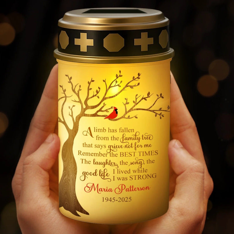 Custom Solar Stake Lights - Personalized Memorial Sympathy Gifts For Family - Love’s Light Never Fades