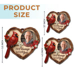 Custom Photo Wood Ornament - Personalized Christmas Memorial Sympathy Gifts For Loss Of Mom, Dad - Your Love Lights My Way