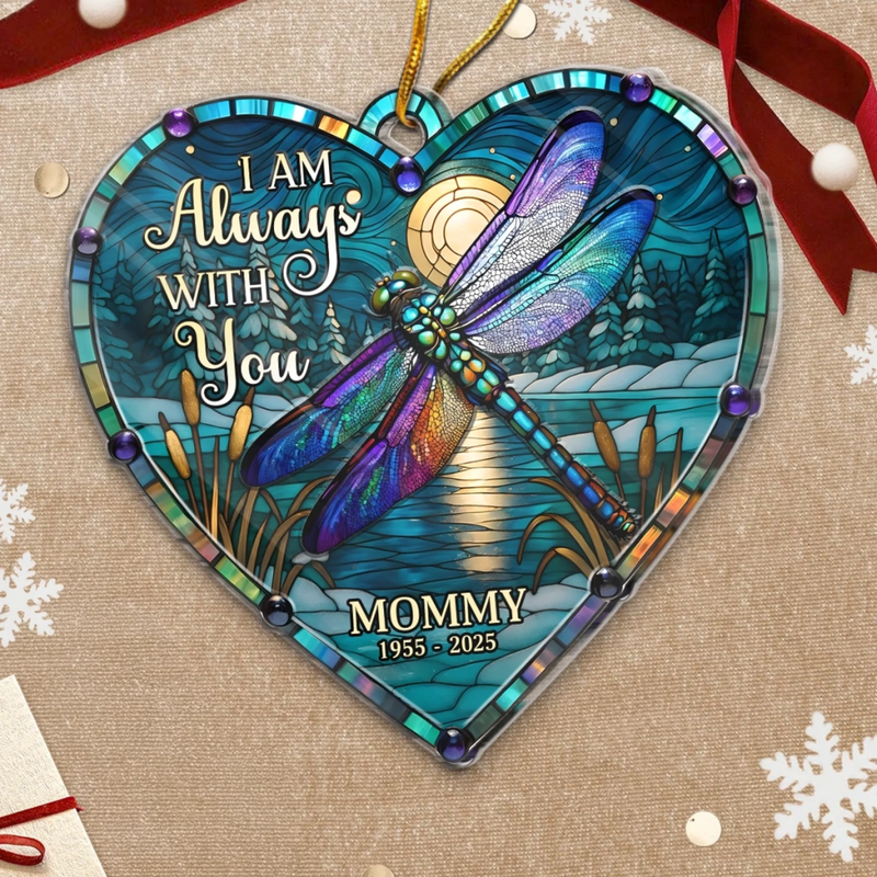 Custom Acrylic Ornament - Personalized Christmas Memorial Sympathy Gifts For Mom - Guided By Your Spirit