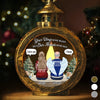 Custom Candlelight Lantern Ornament - Personalized Christmas Memorial Sympathy Gifts For Loss Of Mom, Dad - Together In Spirit, Forever In Love