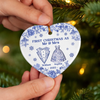 Custom Ceramic Ornament - Personalized Anniversary Christmas Wedding Gifts For Husband And Wife, Him And Her - The Christmas We Became Mr And Mrs