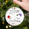 Custom Ceramic Ornament - Personalized Best Friend Christmas Birthday Gifts For Women, Besties, Sisters, BFF - Different Paths, Same Bond