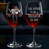 Custom Stemmed Wine Glass - Personalized Birthday Gifts For Mom, Daughter - Partners In Wine And Life