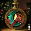 Custom Candlelight Lantern Ornament - Personalized Christmas Memorial Sympathy Gifts For Loss Of Mom, Dad - Still By My Side, Just Out Of Sight
