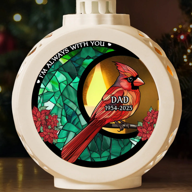 Custom Candlelight Lantern Ornament - Personalized Christmas Memorial Sympathy Gifts For Loss Of Mom, Dad - Still By My Side, Just Out Of Sight
