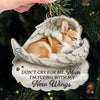Custom Photo Acrylic Ornament - Personalized Pet Christmas Memorial Sympathy Gifts For Dogs, Cats - Forever Loved, Never Forgotten