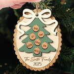 Custom Double Layer Wooden Ornament - Personalized Christmas Birthday Gifts For Mom, Dad, Kids - Family Makes It Home
