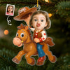 Custom Photo Acrylic Ornament - Personalized Christmas Birthday Gifts For Kids - Little Cowboy Adventure Time
