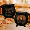 Custom 12oz Ceramic Cauldron Coffee Mug - Personalized Halloween Witchy Gifts For Besties, Sisters, BFF, Family, Yourself - Broommates For Life