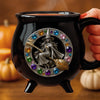 Custom 12oz Ceramic Cauldron Coffee Mug - Personalized Halloween Witchy Gifts For Besties, Sisters, BFF, Family, Yourself - The Bejeweled Witch