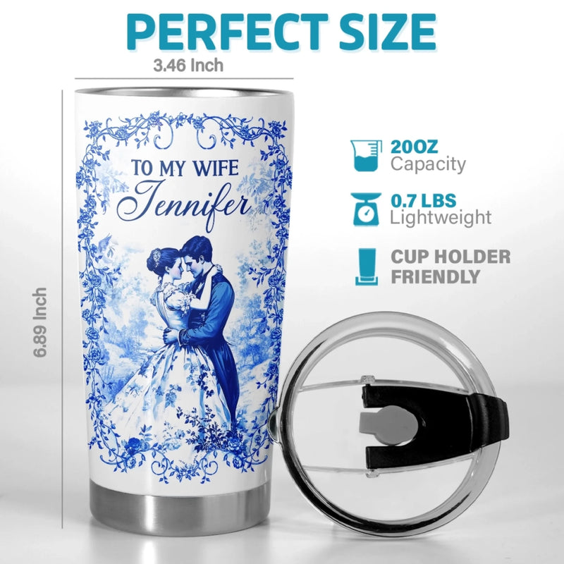 Custom Tumbler - Personalized Anniversary Wedding Gifts For Husband And Wife, Him And Her - To My One And Only