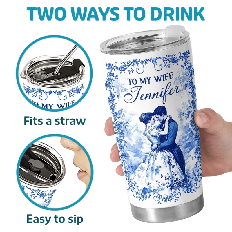 Custom Tumbler - Personalized Anniversary Wedding Gifts For Husband And Wife, Him And Her - To My One And Only