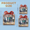 Custom Photo Acrylic Ornament - Personalized Christmas Birthday Gifts For Mom, Dad, Kids - Golden Nights, Family Lights