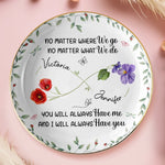 Custom Full-Print Round Jewelry Dish - Personalized Best Friend Birthday Gifts For Women, Besties, Sisters, BFF - More Than Friends, We’re Soulmates