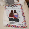 Custom Blanket - Personalized Best Friend Birthday Gifts For Women, Besties, Sisters, BFF - True Friends, Always Near