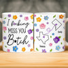 Custom Mug - Personalized Best Friend Birthday Gifts For Women, Besties, Sisters, BFF - No Miles Can Break Our Bond