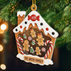 Custom 3 Layers Shaker Ornament - Personalized Christmas Birthday Gifts For Mom, Dad, Kids - Our Cozy Little Christmas Cottage