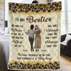 Custom Blanket - Personalized Best Friend Birthday Gifts For Women, Besties, Sisters, BFF - Cheers To Endless Friendship