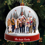 Custom Photo Acrylic Ornament - Personalized Christmas Birthday Gifts For Mom, Dad, Kids - Together Is The Best Place To Be
