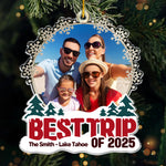 Custom Photo Acrylic Ornament - Personalized Christmas Birthday Gifts For Mom, Dad, Kids - Our Winter Wonderland Of Love