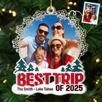 Custom Photo Acrylic Ornament - Personalized Christmas Birthday Gifts For Mom, Dad, Kids - Our Winter Wonderland Of Love