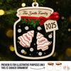 Custom 3 Layers Shaker Ornament - Personalized Christmas Birthday Gifts For Mom, Dad, Kids - A Jar Full Of Love And Family