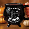 Custom 12oz Ceramic Cauldron Coffee Mug - Personalized Halloween Witchy Gifts For Besties, Sisters, BFF, Family, Yourself - Midnight Sorcery