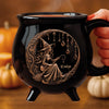Custom 12oz Ceramic Cauldron Coffee Mug - Personalized Halloween Witchy Gifts For Besties, Sisters, BFF, Family, Yourself - Moonlit Witch Magic