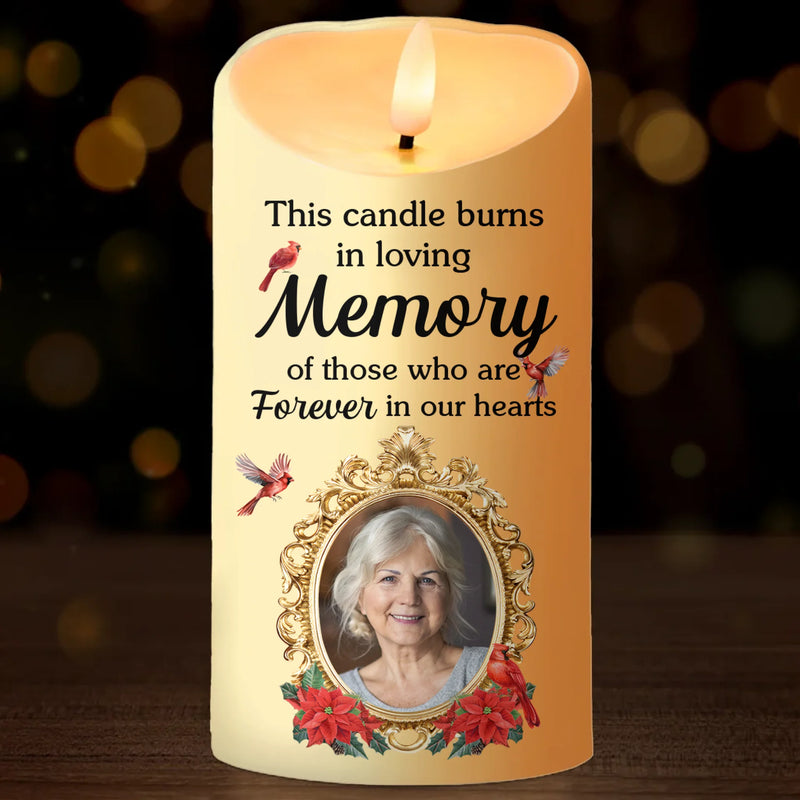 Custom Photo LED Candle - Personalized Christmas Memorial Sympathy Gifts For Loss Of Mom, Dad - Your Memory, My Endless Love