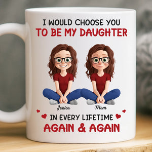 Custom Mug - Personalized Birthday Gifts For Mom, Daughter - No Bond Like A Mother And Daughter Bond