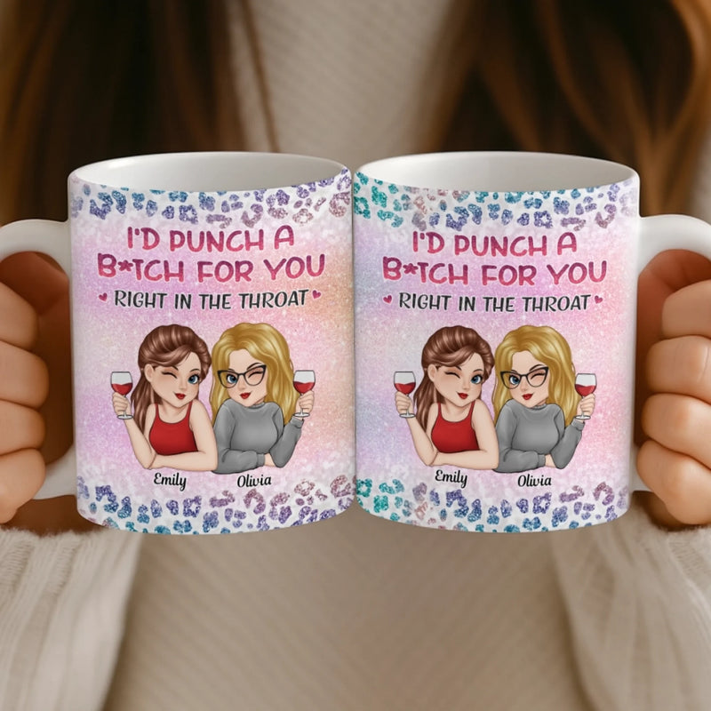 Custom Mug - Personalized Best Friend Birthday Gifts For Women, Besties, Sisters, BFF - Besties No Matter What