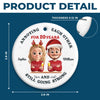 Custom Ceramic Ornament - Personalized Anniversary Christmas Wedding Gifts For Husband And Wife, Him And Her - A Love Story With Punchlines
