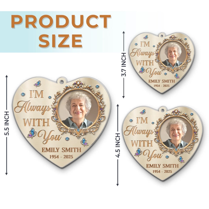 Custom Photo Acrylic Ornament - Personalized Memorial Sympathy Gifts For Loss Of Mom, Dad - Forever In Loving Memory