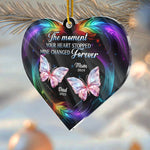 Custom Photo Acrylic Ornament - Personalized Memorial Sympathy Gifts For Loss Of Mom, Dad - When You Left, Part of Me Went With You