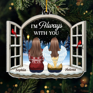 Custom Acrylic Ornament - Personalized Christmas Memorial Sympathy Gifts For Loss Of Mom, Dad - Forever With You