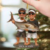Custom Photo Acrylic Ornament - Personalized Christmas Birthday Fishing Gifts For Fisherman - Holly Jolly Fishing Day