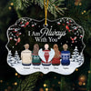 Custom Acrylic Ornament - Personalized Christmas Memorial Sympathy Gifts For Loss Of Mom, Dad - Your Spirit Lives On