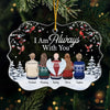Custom Acrylic Ornament - Personalized Christmas Memorial Sympathy Gifts For Loss Of Mom, Dad - Your Spirit Lives On