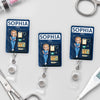 Custom Acrylic Badge Reel - Personalized Birthday Gifts For Nurse - Healthcare Hero On Duty
