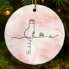 Custom Ceramic Ornament - Personalized Christmas Memorial Sympathy Gifts For Cats - Feline Family Forever