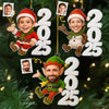 Custom Photo Acrylic Ornament - Personalized  Christmas Birthday Gifts For Mom, Dad, Kids - Catch Me Jingling All The Way