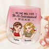 Custom Gradient Glass Mug - Personalized Best Friend Birthday Gifts For Women, Besties, Sisters, BFF - Life’s Better With Besties Like Us