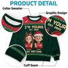 Custom Unisex Ugly Sweatshirt - Personalized Anniversary Christmas Wedding Gifts For Husband And Wife, Him And Her - Forever Festive, Forever Us
