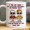 Custom Mug - Personalized Birthday Gifts For Dad, Son - Like Father Like Son