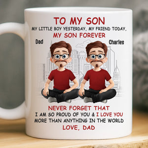 Custom Mug - Personalized Birthday Gifts For Dad, Son - Strong Roots, Strong Son